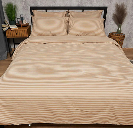 Комплект постільної білизни Moon&Star Бязь Gold Люкс Sand Lines 160х220х2 нав.2х40х60 (MS-820009760) - Фото 1