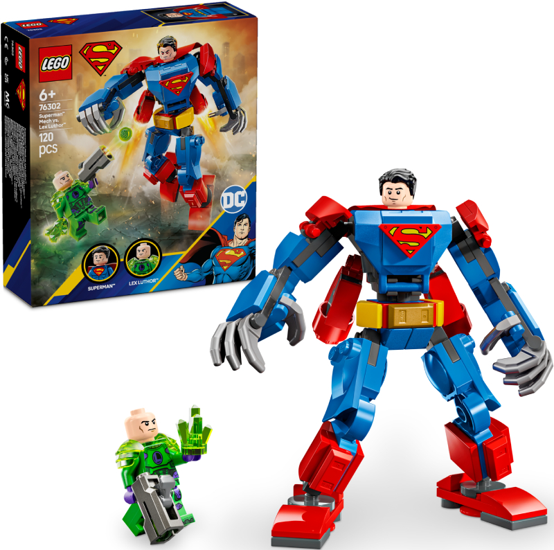 Конструктор LEGO DC Batman Супермен-робот против Лекса Лютора (76302) - Фото 1
