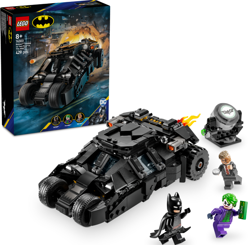 Конструктор LEGO DC Batman Бэтмен Тумблер против Двуликого и Джокера (76303) - Фото 1