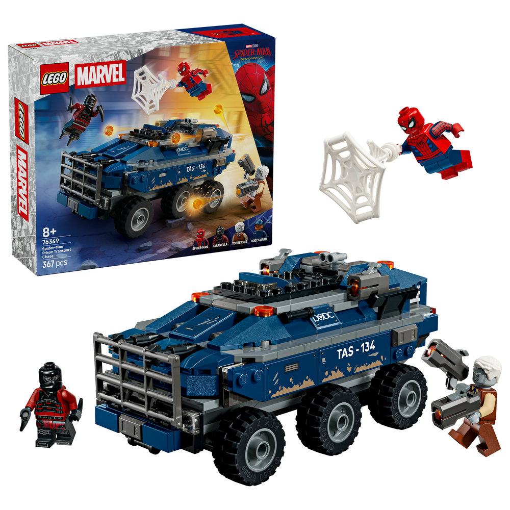Конструктор LEGO  Super Heroes Marvel Переслідування Людиною-Павуком машини для перевезення злочинців (76349)
