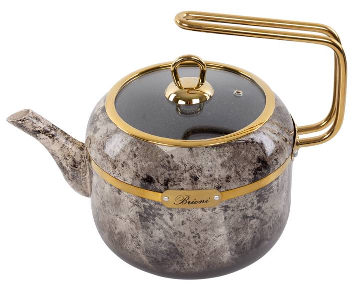 Чайник металевий Brioni Selection Cream 2,5 л (764-065) - Фото 1
