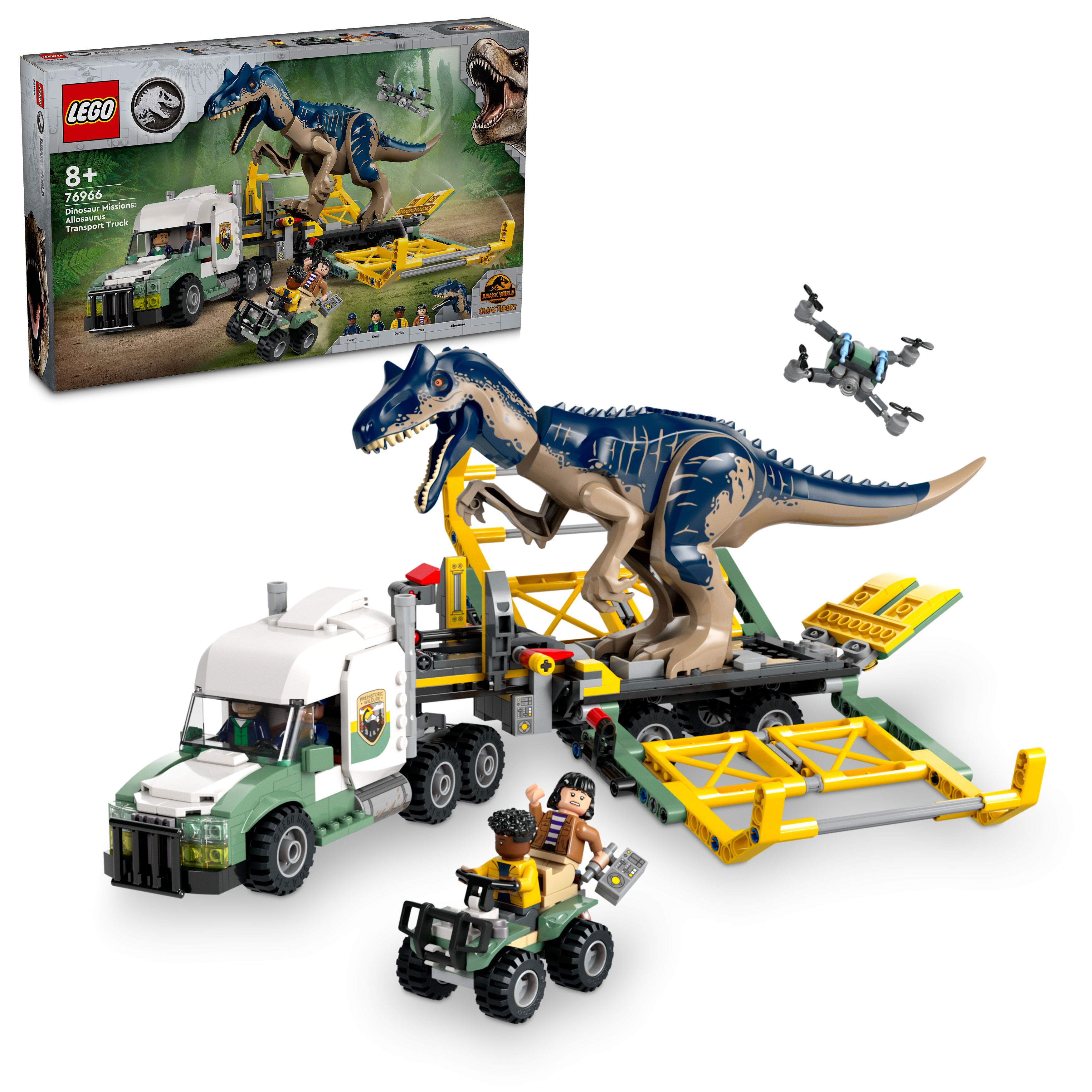 Конструктор LEGO Jurassic World Місії динозаврів: Вантажівка для перевезення алозавра (76966) - Фото 1
