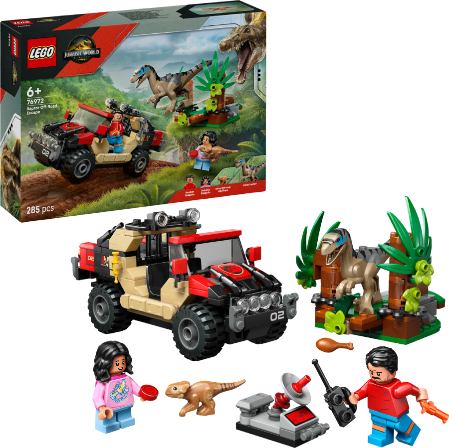 Конструктор LEGO  Jurassic World Побег по бездорожью от раптора (76972) - Фото 1
