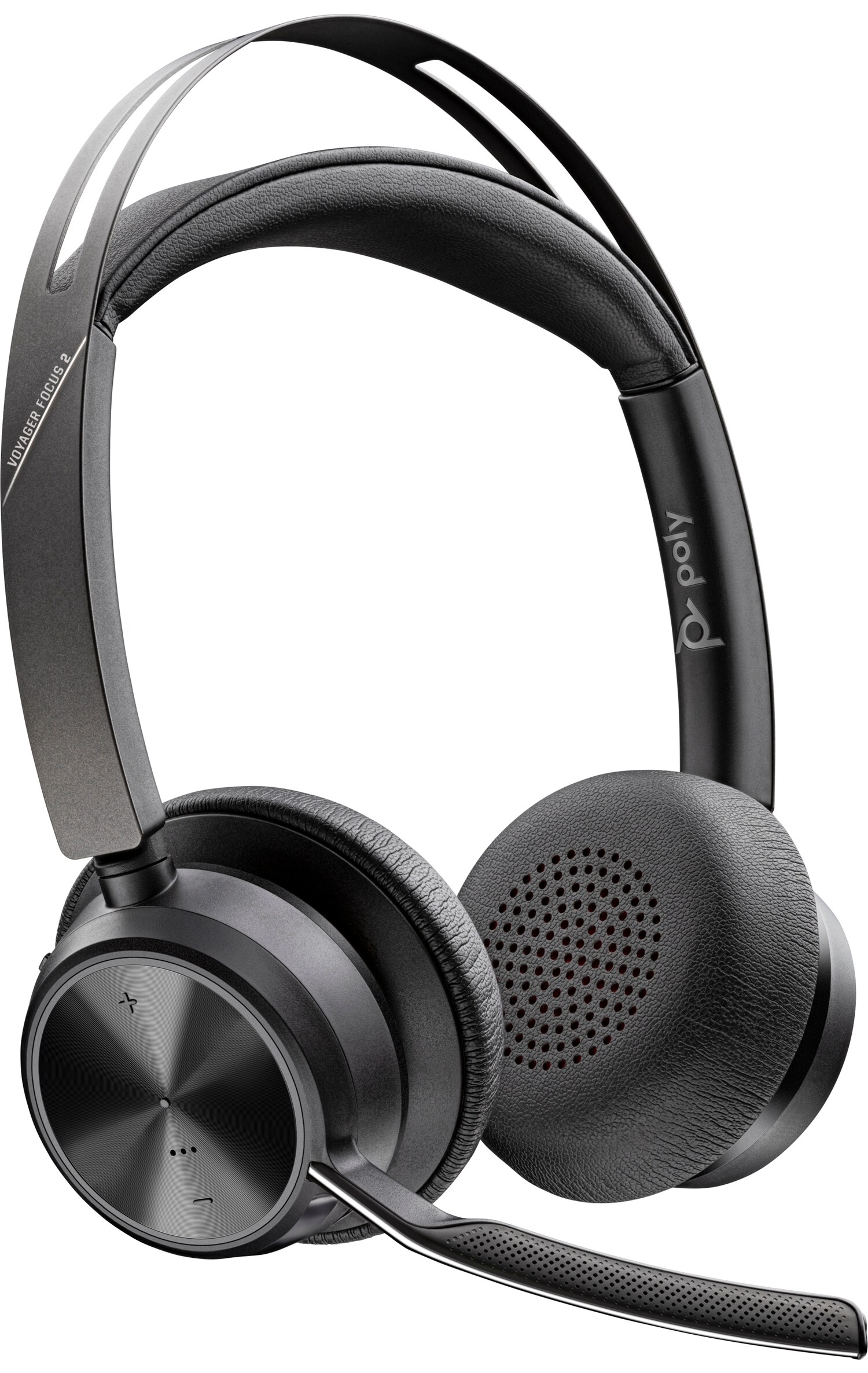 Гарнитура беспроводная Poly On-ear Voyager Focus 2 Black (76U46AA) - Фото 1