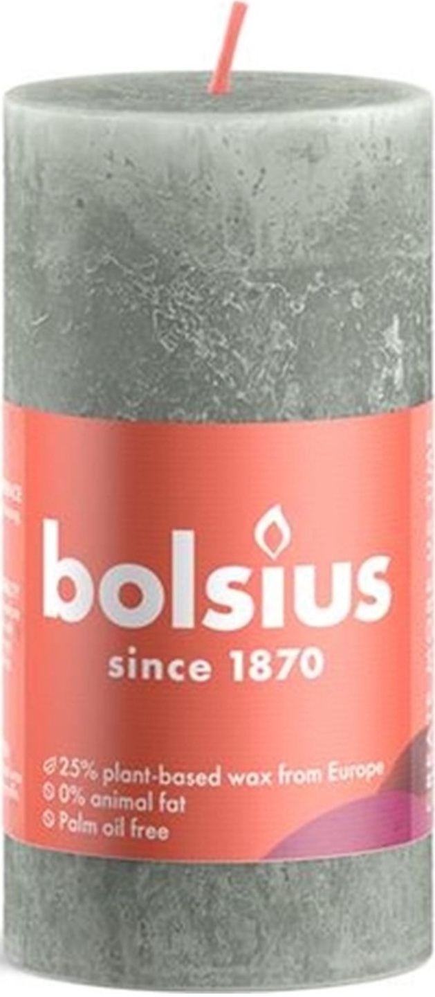 Свічка декоративна Bolsius SHINE 100/50 нефрит (770368) - Фото 1