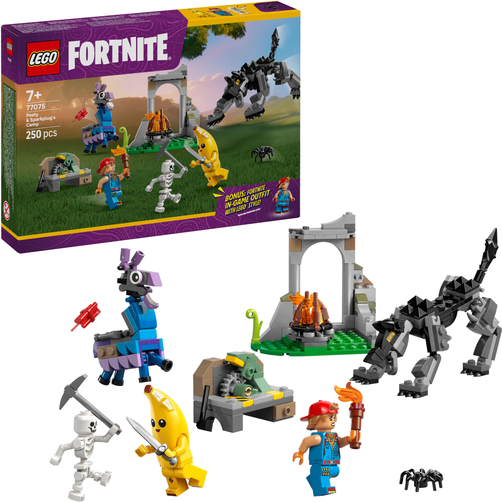 Конструктор LEGO Fortnite Лагерь Peely и Sparkplug (77075) - Фото 1