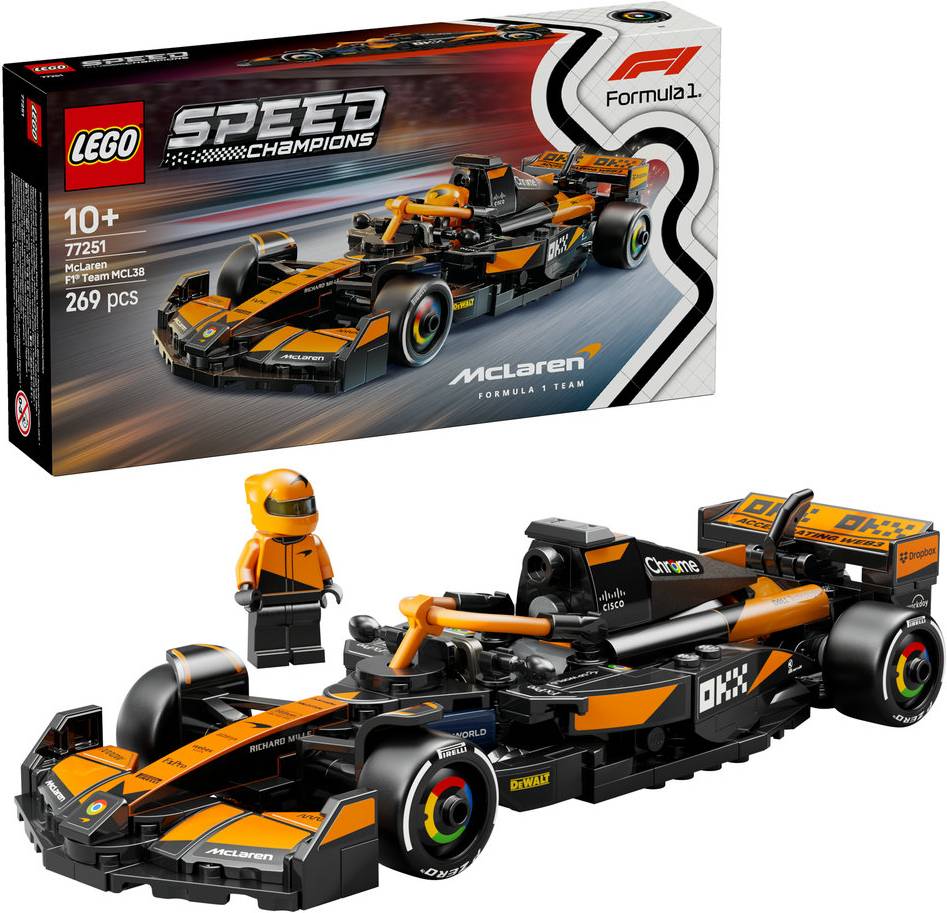 Конструктор LEGO Speed ​​Champions Автомобиль для гонки McLaren F1® Team MCL38 (77251) - Фото 1