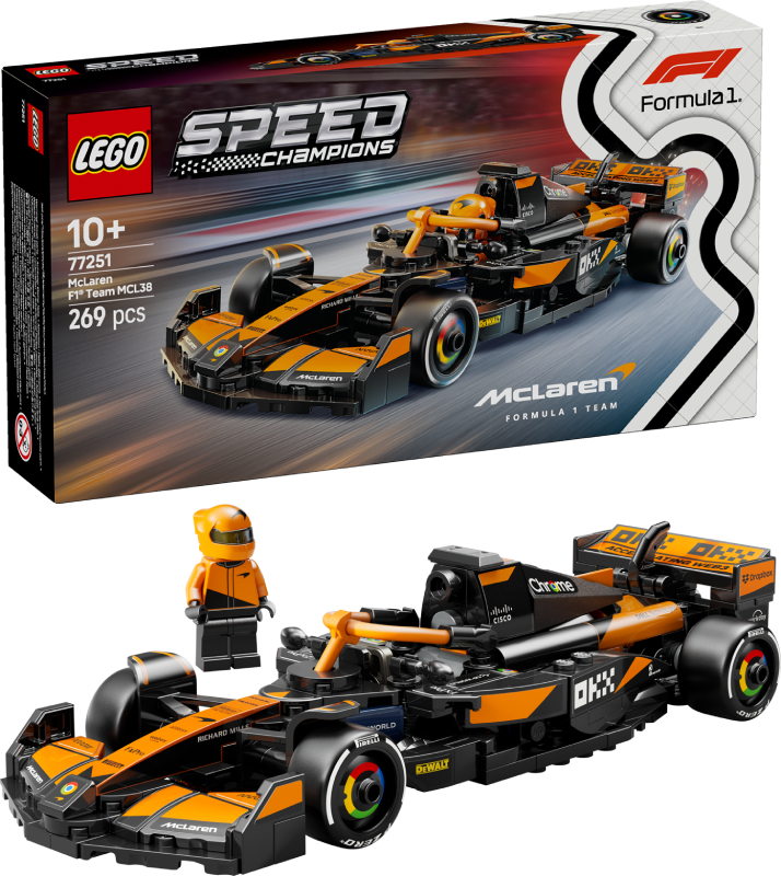 Конструктор LEGO Speed ​​Champions Автомобиль для гонки McLaren F1® Team MCL38 (77251) - Фото 1