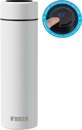 Уценка - Термобутылка Noveen TB2311 White 450 мл - Фото 1
