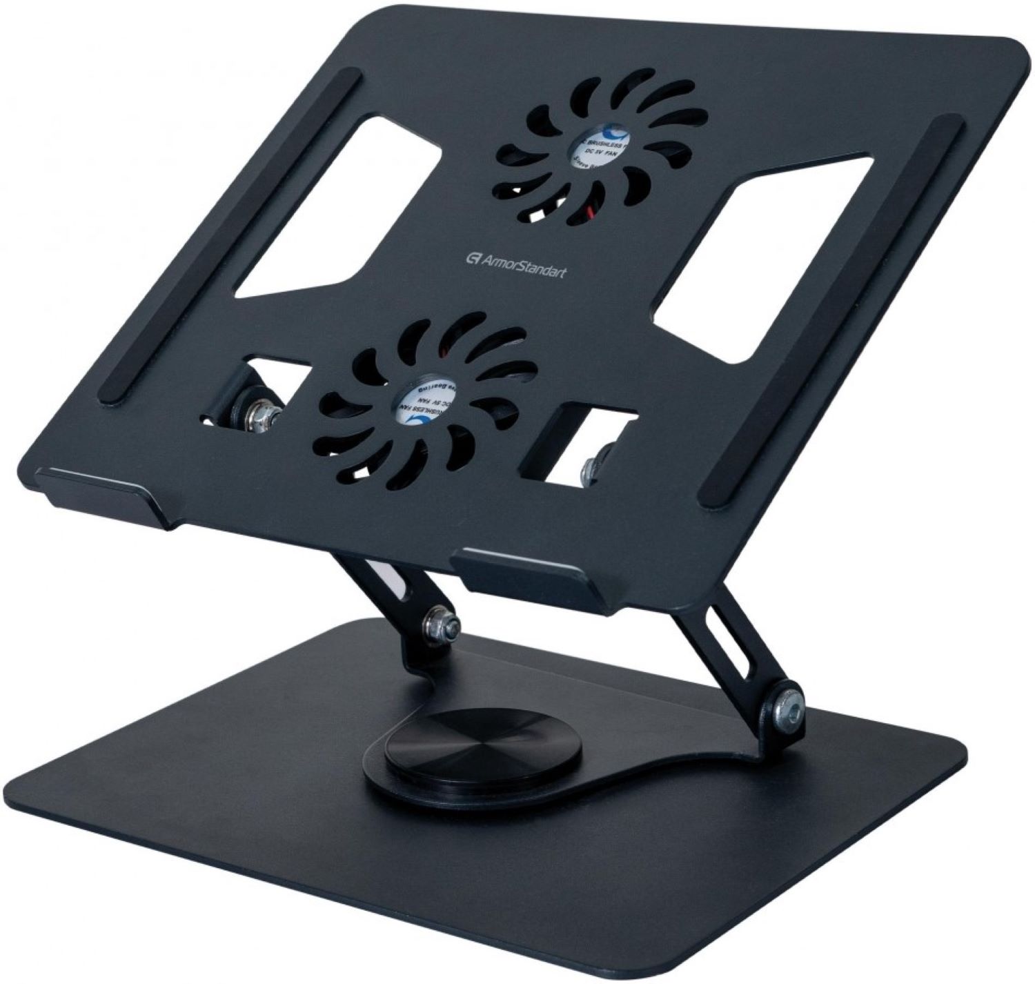 Підставка під ноутбук охолоджуюча Armorstandart Comfort+ H31 Aluminum Graphite (ARM77740) - Фото 1