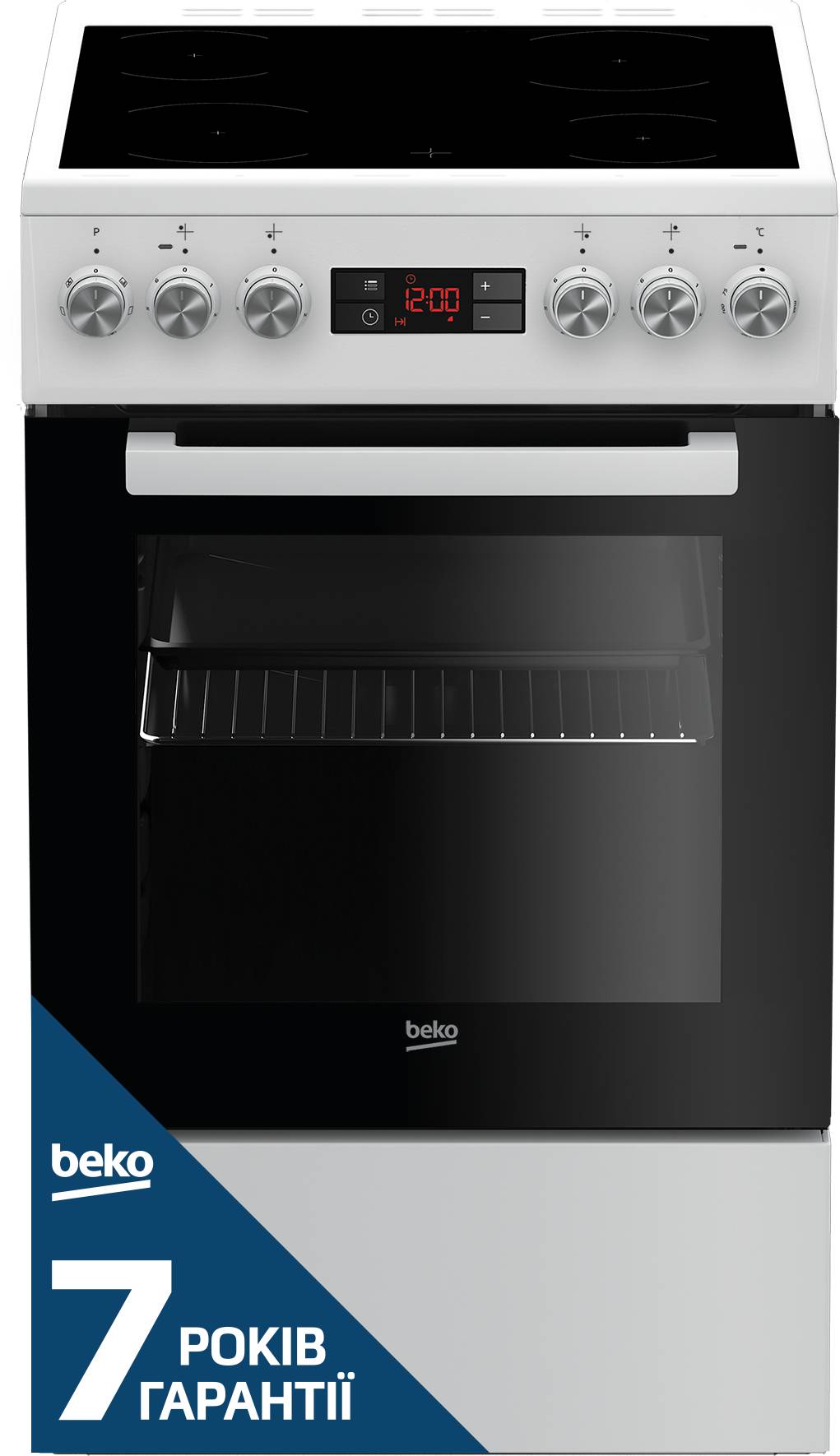 Плита електрична Beko FSM57300GW - Фото 1