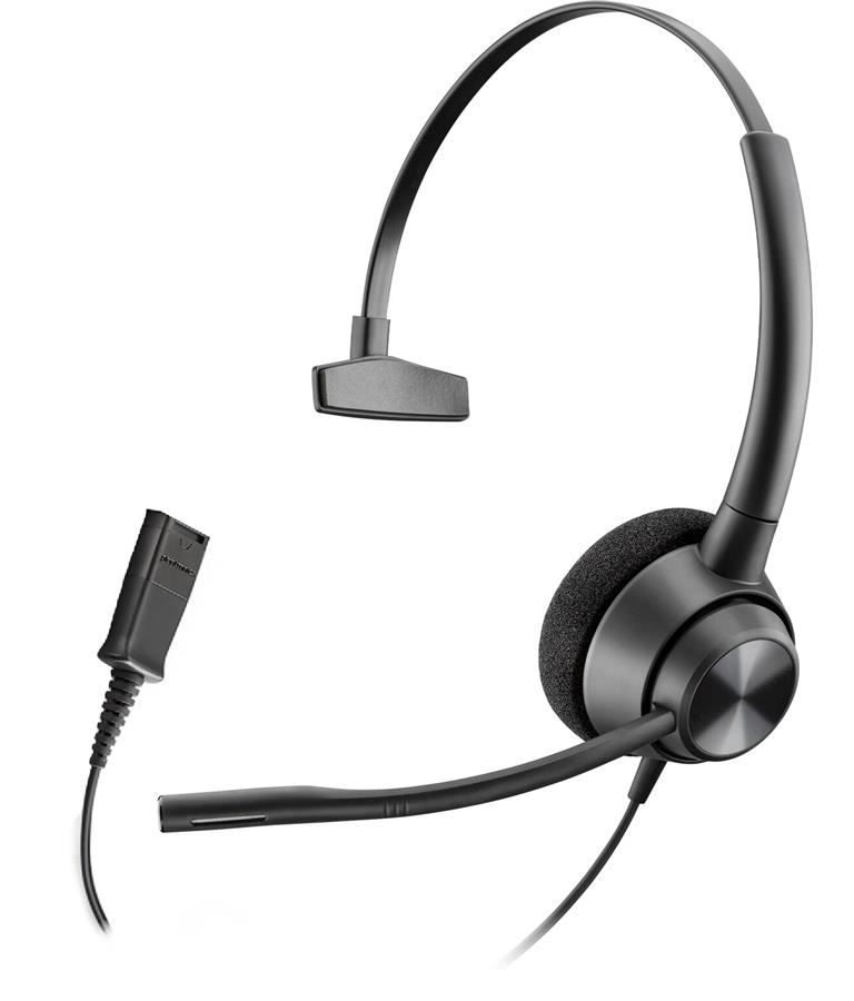 Гарнитура проводная Poly On-ear EncorePro 310 Black (77T43AA) - Фото 1