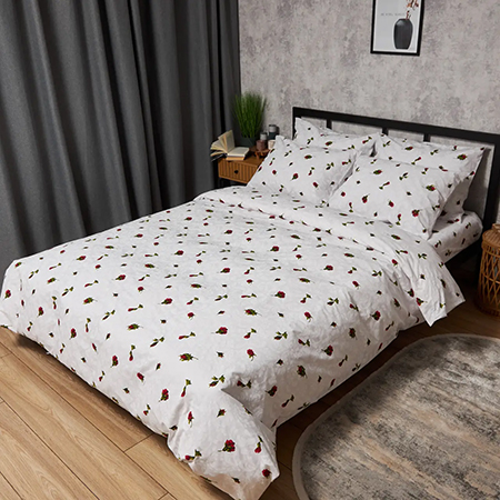 Пододеяльник двуспальный Moon&Star Бязь Gold Люкс Romantic Rose 175x210 см (MS-870001127) - Фото 1