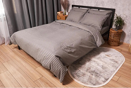 Пододеяльник двуспальный евро Moon&Star Бязь Gold Люкс Ice Grey King Size 220x240 см (MS-870000254) - Фото 1