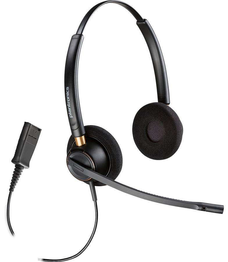 Гарнитура проводная Poly On-ear EncorePro 520 Black (783P7AA) - Фото 1