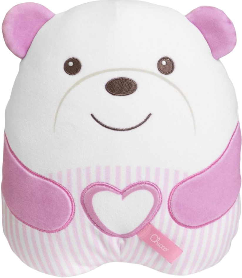 Интерактивная игрушка Chicco мягкая музыкальная Успокаивающий медвежонок Розовая (12266.10) - Фото 1