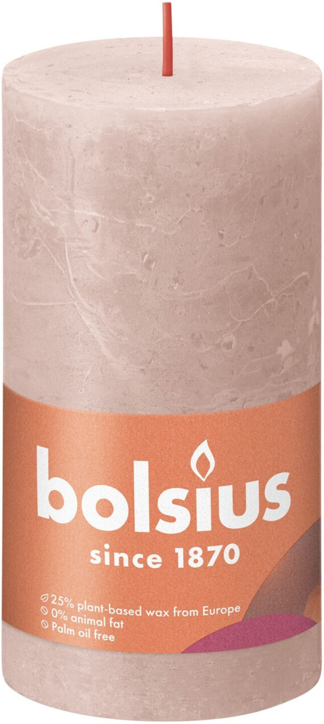 Свічка декоративна Bolsius SHINE 130/68 пудра (790304) - Фото 1