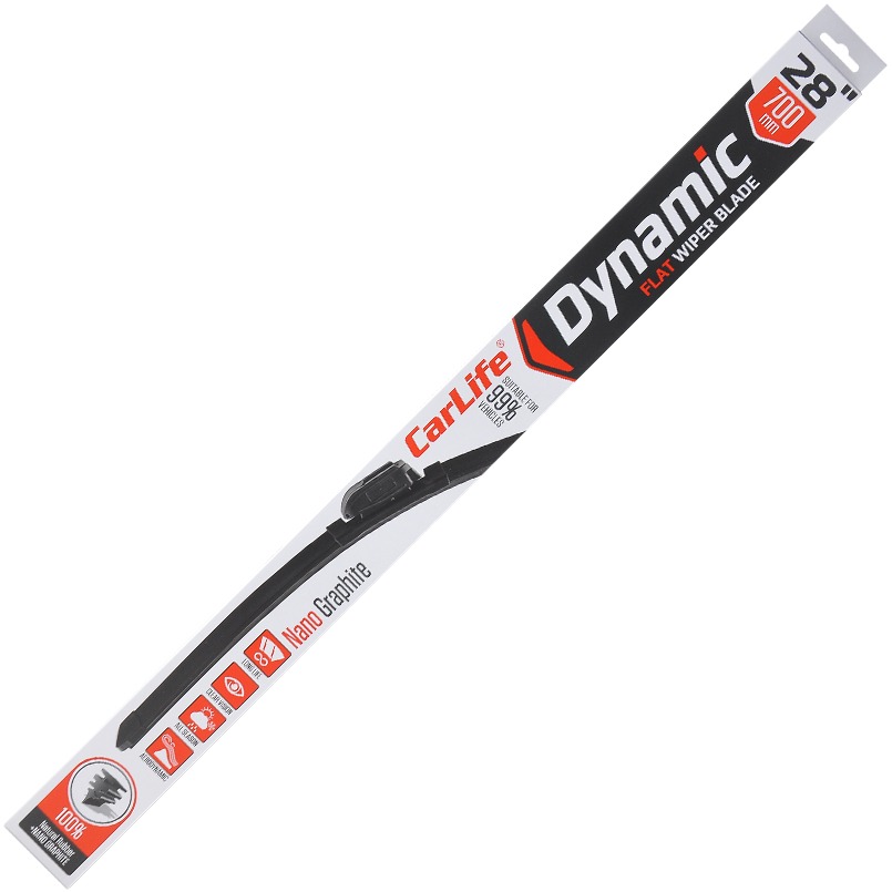 Щітка склоочисника CarLife безкаркасна DYNAMIC 28/700 мм (D70) - Фото 1