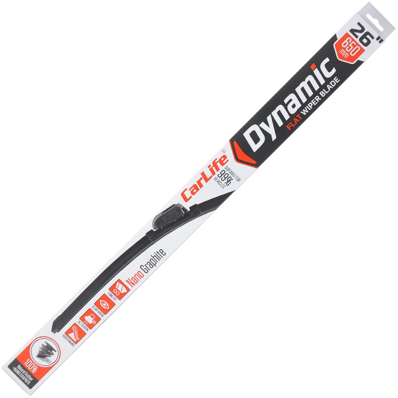 Щітка склоочисника CarLife безкаркасна DYNAMIC 26/650 мм (D65) - Фото 1