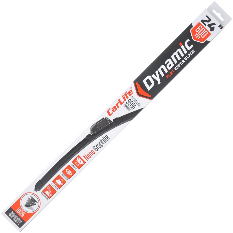 Щітка склоочисника CarLife безкаркасна DYNAMIC 24/600 мм (D60) - Фото 1