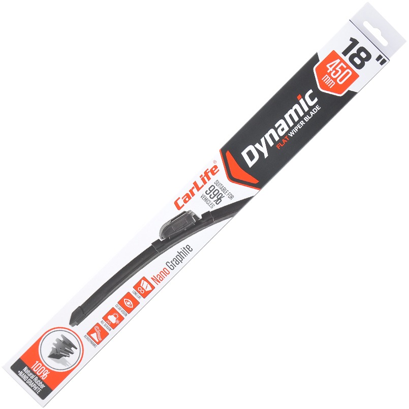 Щітка склоочисника CarLife безкаркасна DYNAMIC 18/450 мм (D45) - Фото 1