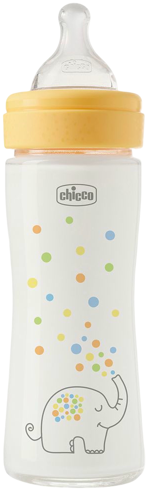 Бутылочка для кормления Chicco Perfect Easy 240 мл силиконовая соска, от 0 месяцев, медленный поток (нейтральная) (20252.30) - Фото 1