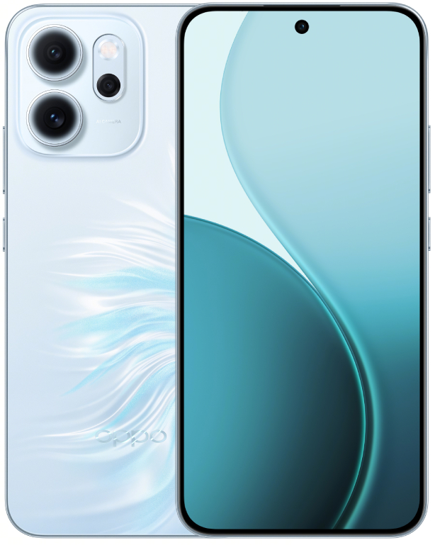 Смартфон Oppo Reno 14FS 5G 12/512Gb Opal Blue - Фото 1