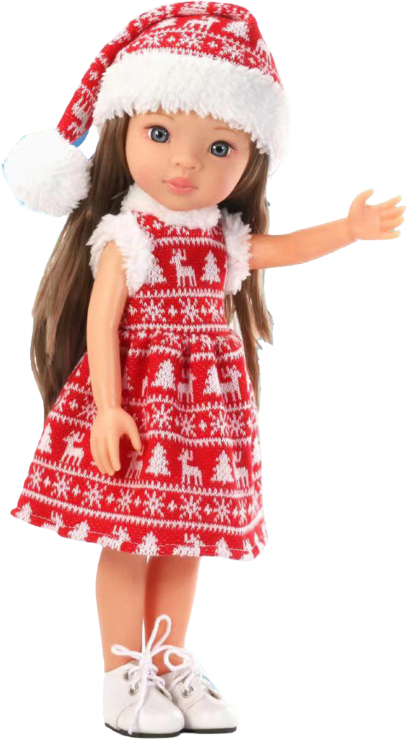 Кукла LS в рождественском наряде 33 см (LS1301-6) - Фото 1
