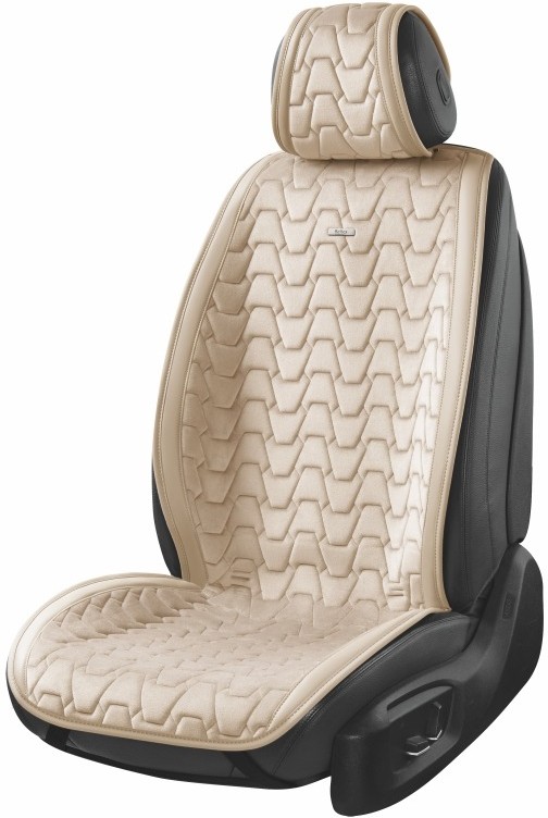 Комплект накидок на сидіння автомобіля Beltex Chicago Biege 2 шт. (BX85550) - Фото 1