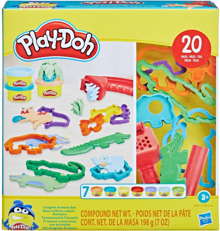 Наборы для лепки Hasbro Play Doh Креативные коллекции IMAGINE ANIMALS SET (F7384_F8161) - Фото 1