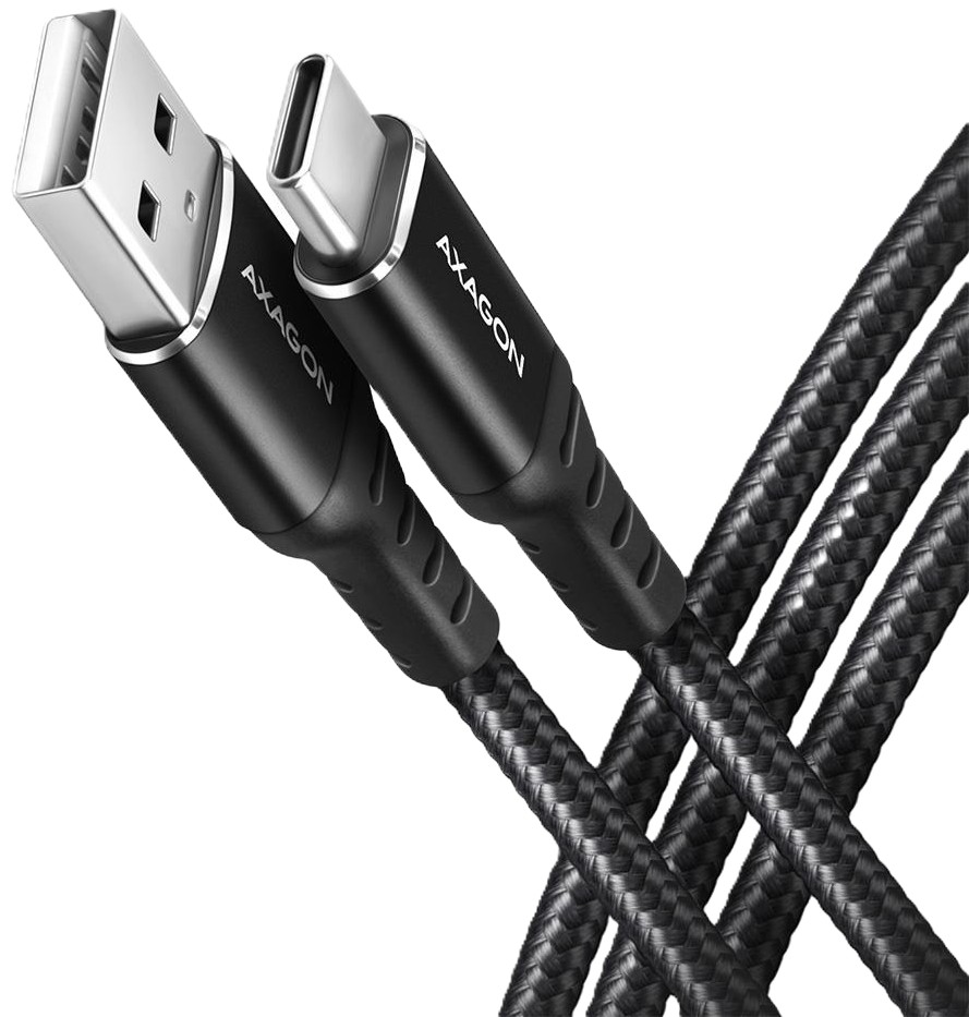 Кабель синхронизации данных AXAGON USB-C TO USB2.0 1m (BUCM-AM10AB) - Фото 1