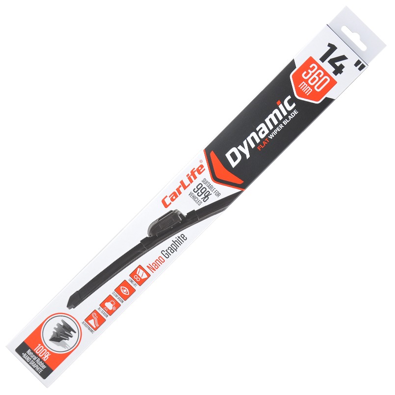 Щітка склоочисника CarLife безкаркасна DYNAMIC 14/360 мм (D36) - Фото 1
