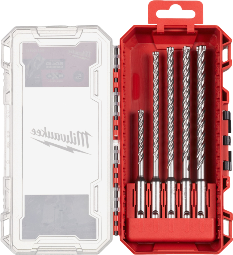 Набір бурів Milwaukee SDS-PLUS MX4 PACKOUT 5 шт. (4932500064) - Фото 1