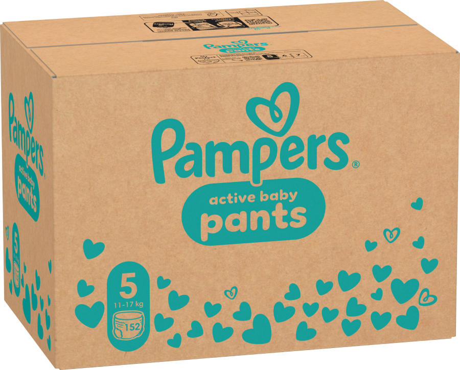 Одноразовые подгузники-трусики Pampers Active Baby Размер 5 (11-17 кг), 152 шт. (80751226) - Фото 1