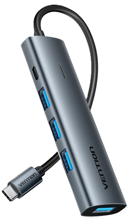 Купить Хаб USB Vention USB 3.0 Type-C 4xUSB 3.0/1xUSB-C (TGZHB) - Фото 1 Хаб USB Vention USB 3.0 Type-C 4xUSB 3.0/1xUSB-C (TGZHB) - Фото 1