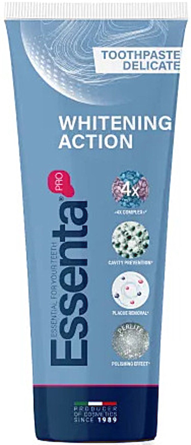 Зубная паста Essenta Pro Whitening Action 75 мл (8031447500060) - Фото 1