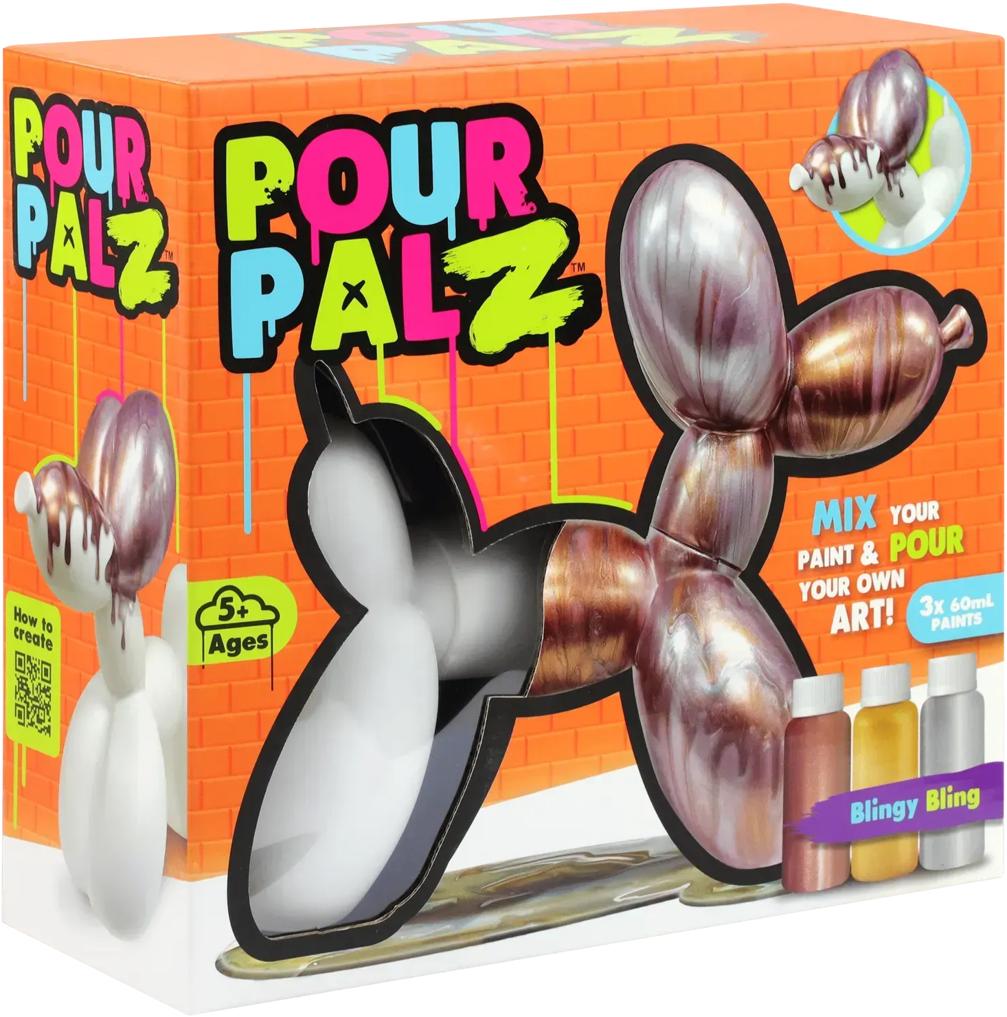 Набор для декупажа и росписи Pour Palz Balloon Dog Блинг Блинг (GS-G22186) - Фото 1