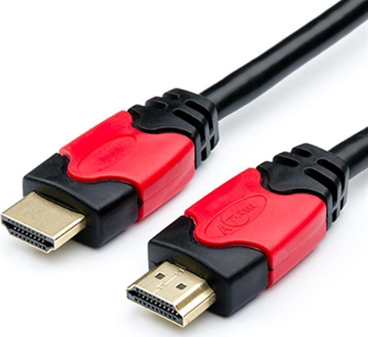 Кабель HDMI Atcom HDMI-HDMI ver 2.0 4K 20m Red/Gold (24920) - Фото 1