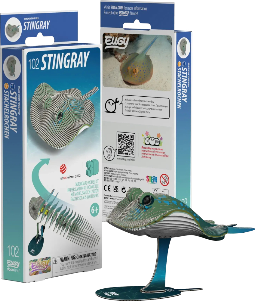 Купить 3D пазлы EUGY Зоопарк: Скат (XEG-102) - Фото 1 3D пазлы EUGY Зоопарк: Скат (XEG-102) - Фото 1