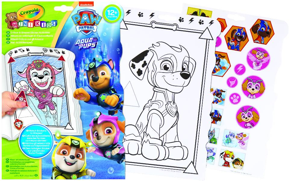 Набор для рисования Crayola Mini Kids Paw Patro 32 стор. и 4 стор. наклеек (81-1373G) - Фото 1