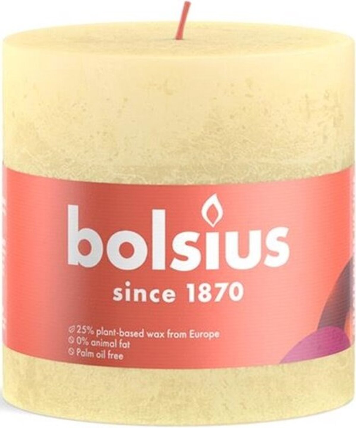Свічка декоративна Bolsius SHINE 100/100 світло-жовта (810314) - Фото 1