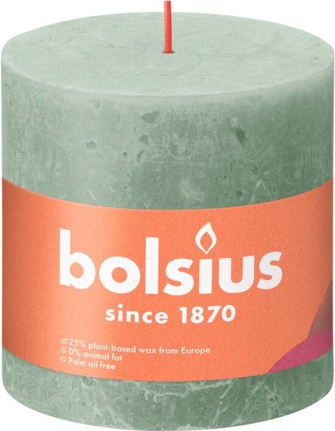 Свічка декоративна Bolsius SHINE 100/100 нефрит (810368) - Фото 1