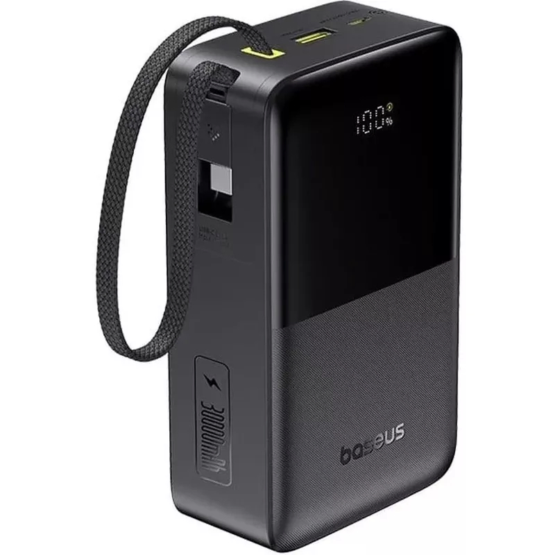 Батарея мобільна Baseus EnerFill FC51 Bipow 2 Pro 22.5W 30000mAh Black+ Кабель USB-C (E0028100) - Фото 1