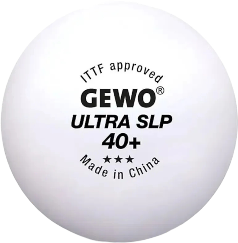 Набір м'ячів для настільного тенісу Gewo Ultra SLP 40+ ITTF 6 шт. (81351200) - Фото 1