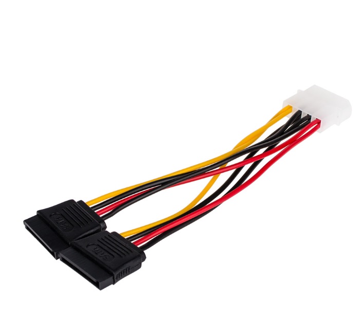 Кабель питания Atcom Molex-2Sata, 0.2 m (16148) - Фото 1