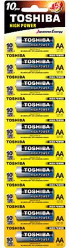 Батарейка тип AA Toshiba Alkaline AA/LR06 BL 10 шт. (00152670) - Фото 1