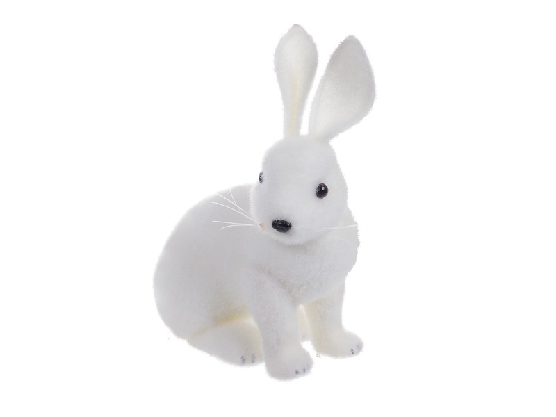 Декор New Year Lefard Зайчик 29 см білий (822-052) - Фото 1