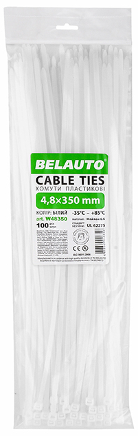 Набір хомутів BelAuto 4.8x350 (W48350) - Фото 1