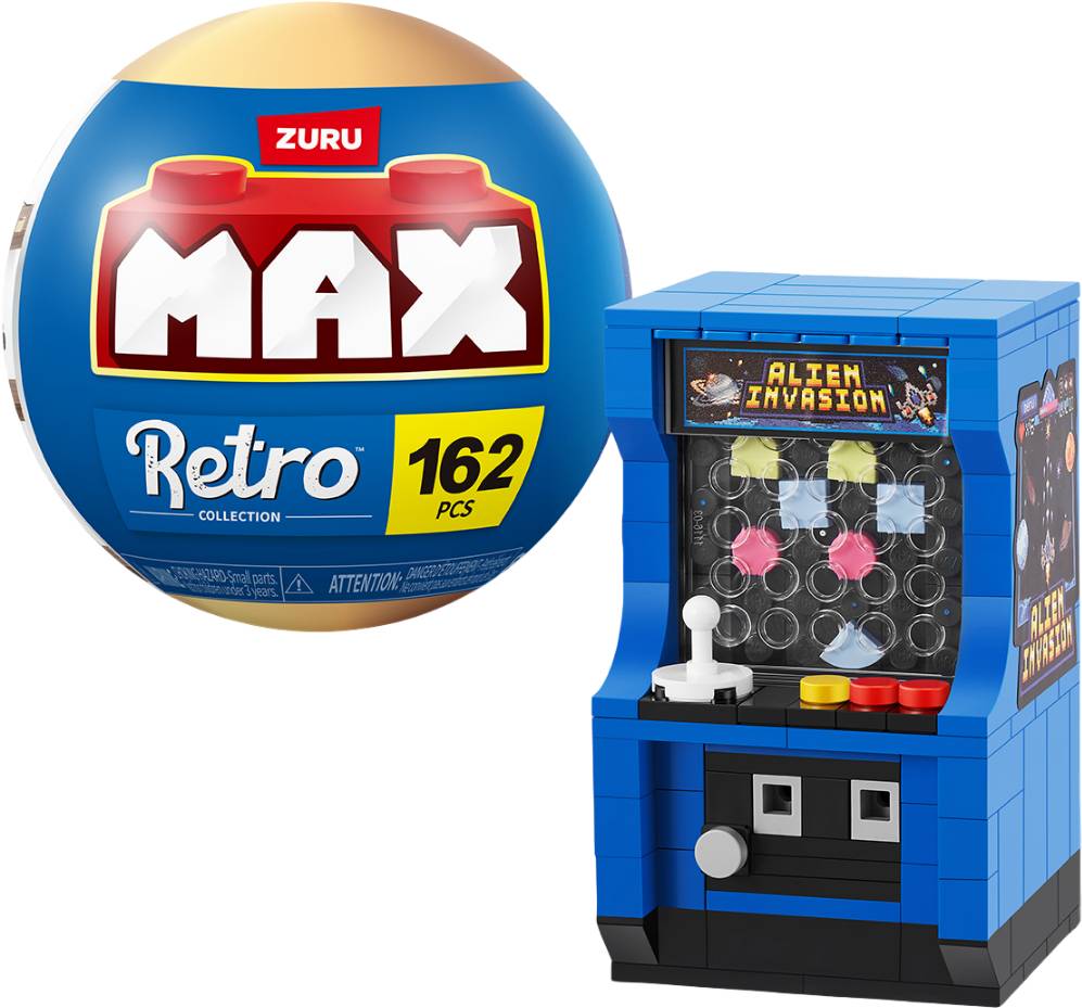 Пластиковий конструктор ZURU в капсулі MAX серії Retro S1 - ІГРОВИЙ АРКАДНИЙ АВТОМАТ (83185BGQ8)