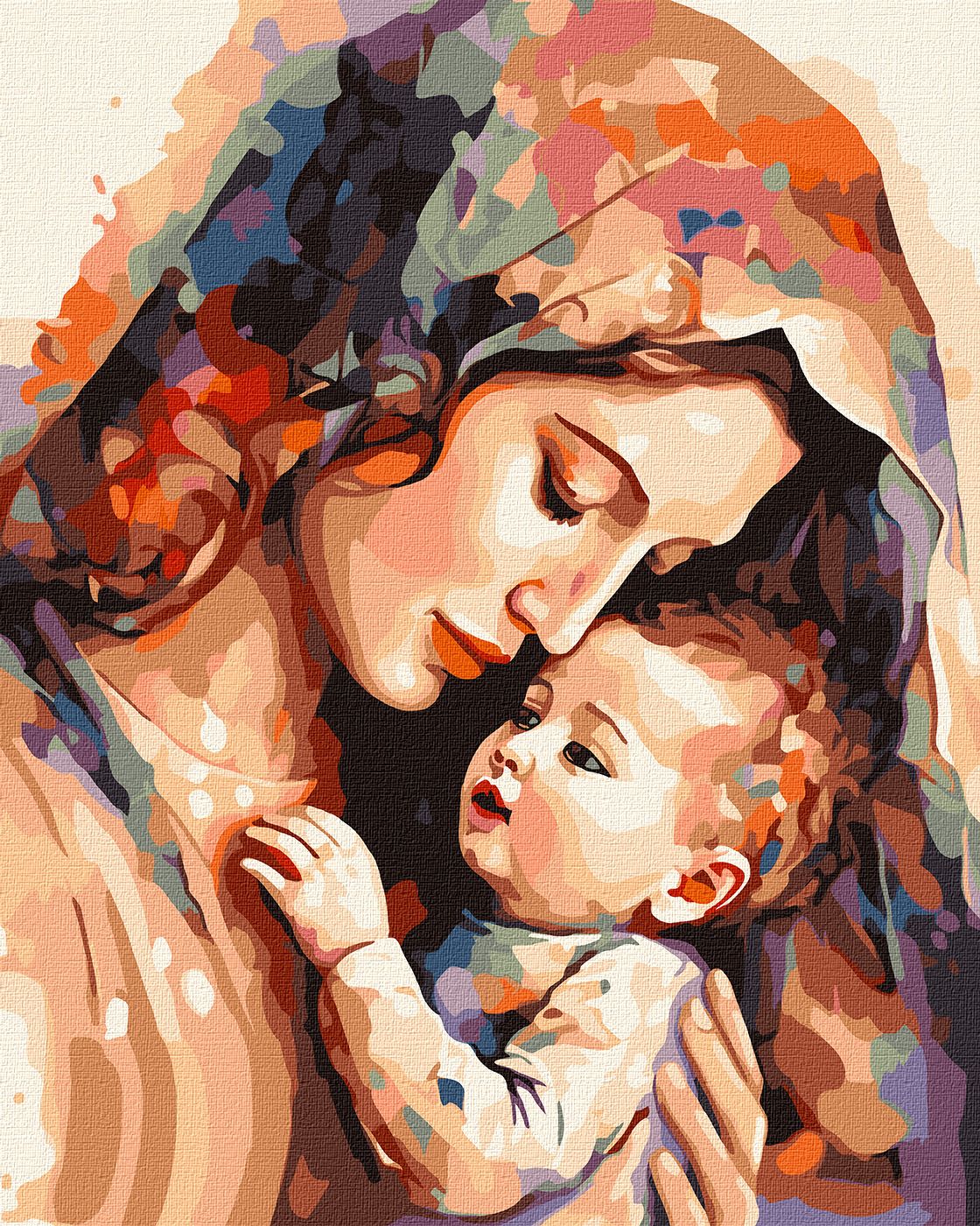 Картина за номерами Ideyka "Тепло матері" 40х50см (KHO8341) - Фото 1